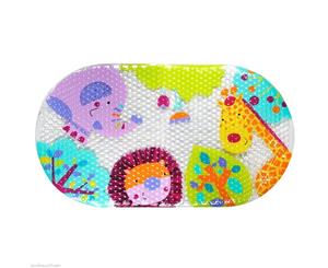 Star n Rose Non slip bath mat for kids Safari toddler shower mat PVC