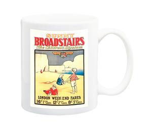 Sunny Broadstairs South Eastern Railway Poster Mug - 11 Fluid Oz