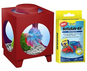 Tetra Betta Protector Aquarium Tank & Starter Kit - Red