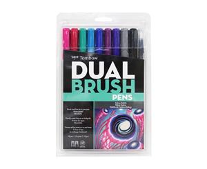 Tombow Dual Brush Pen 10pk Galaxy