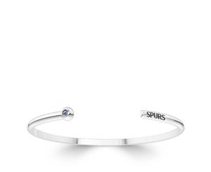 Tottenham Hotspurs FC Sapphire Cuff Bracelet For Women In Sterling Silver Design by BIXLER - Sterling Silver