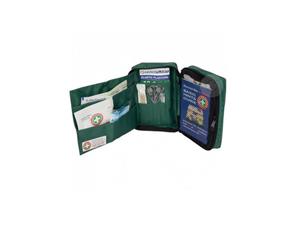 Travel & Backpacker Wallet Style First Aid Kit - Green