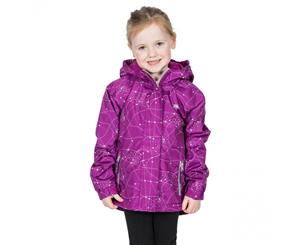 Trespass Girls Vilma TP50 Waterproof Polyester Zip Up Jacket - Purple Orchid