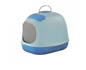 United Pets Minu Covered Cat Litter Box Blue