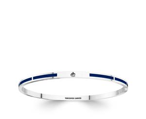 Vancouver Canucks Bangle Bracelet For Women In Sterling Silver Design by BIXLER - Sterling Silver