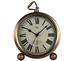 Vintage Bedroom Desk Alarm Clock - Copper