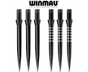 Winmau - FreeFlo Black Dart Points - 35mm - Plain Black (35mm)