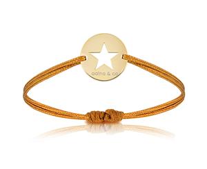 aaina & co Yellow Gold Star Cord Bracelet