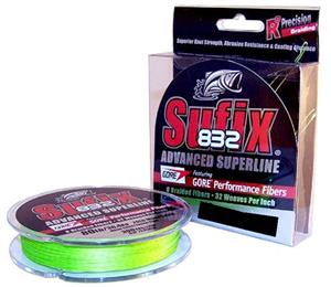 150yd Spool Sufix 832 Advanced Superline Braided Fishing Line-Neon Lime Braid [Breaking Strain 30lb]