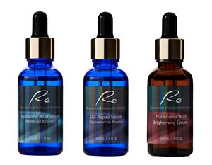 3 x Re Facial Serums - Regenerate Treatment AM/PM - 3x30mL