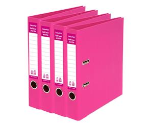 4x ColourHide A4 50mm 250 Sheets Half Lever Arch File/Paper Office Organiser PK