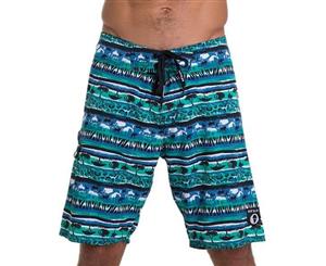 69 Slam Men's Savana Blue 4 Ways Stretch Boardshorts