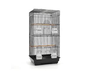 88 cm Black Medium Bird Canary Cage with Perch