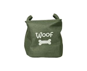 AB Tools Forest Canvas Pet Dog Toy Storage Basket 33x7cm