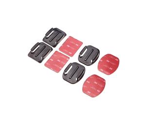 Adhesive Mount Pack for GoPro Cameras | 2x Flat / 2x Curved