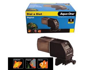 Aqua One Aqaurium Pond Adjustable Automatic Digital LCD Fish Food Auto Feeder