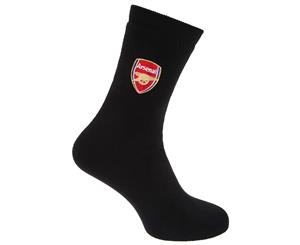 Arsenal Fc Official Football Crest Thermal Socks (1 Pair) (Black) - SG2136