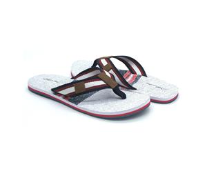 Atlantis Shoes Men Flip Flops Navigation Plaid Nautical