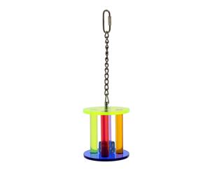 Avi One Parrot Toy Acrylic Rattle Toy Health Interactive Ornament Cage Bird