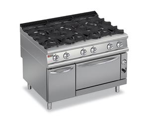 Baron Six Burner Gas Cook Top With Gas Oven