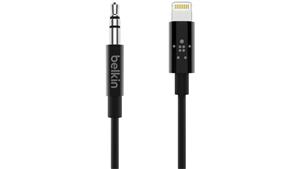 Belkin 0.9m 3.5mm Audio Cable with Lightning Connector - Black