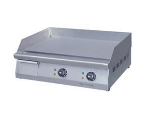 Benchstar Double Control Electric Griddle With Hot Plate 610mm - Silver