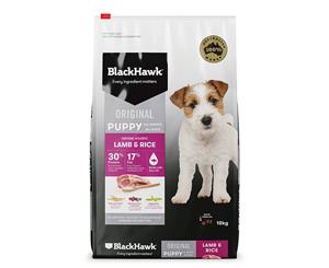 Black Hawk Puppy Lamb & Rice 10kg Holistic Pet Australian Made Premium