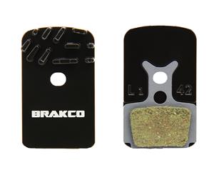 Brakco Organic Disc Pads With Heat-dissipation Fin For Formula Mega One