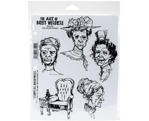 Brett Weldele Cling Stamps 7&quotX8.5"-The Grand Dames