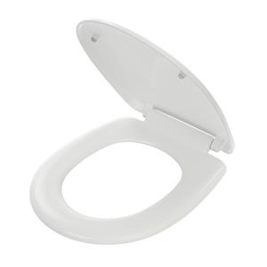 Caroma White Plastic Hinge Profile Soft Close Toilet Seat