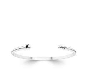 Chicago White Sox Black Onyx Cuff Bracelet For Women In Sterling Silver Design by BIXLER - Sterling Silver