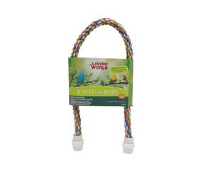 Cotton Rope Bird Perch 16mm x 52cm Knot-A-Rope (Living World)