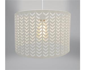 Country Club Metal Light Fitting Chevron Oatmeal