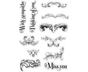 Crafters Companion Clear Stamps - Ornate Swirls