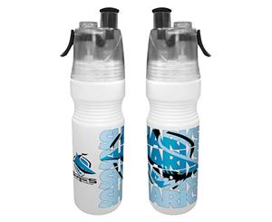 Cronulla Sharks NRL Misting Drink Bottle & Water Mister