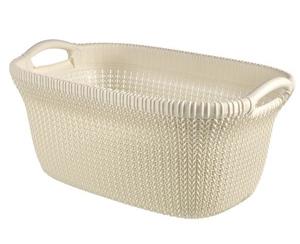 Cuver Storage Knit Basket 40lt (White)