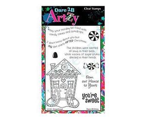 Dare 2B Artzy Clear Stamps 4X6 Sheet Gingerbread House