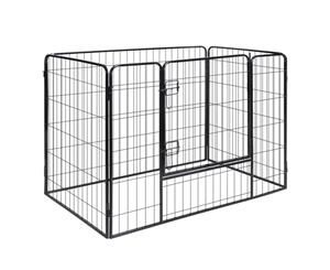 Dog Playpen 4 Panel Steel Pet Puppy Exercise Run Enclosure Crate Cage