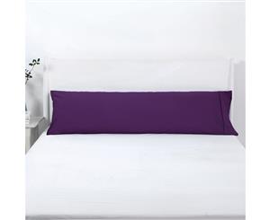 Dreamaker 250TC Plain Dyed Body Pillowcase-48x150cm Berry