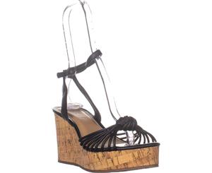 ESPRIT Vivianne Strappy Wedge Sandals Black