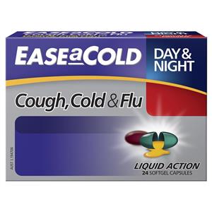 Ease a Cold Cough Cold & Flu Day & Night 24 Capsules