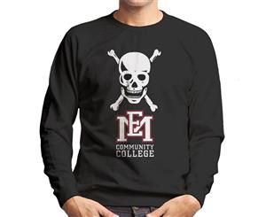 East Mississippi Community College Skull Logo Men's Sweatshirt - Black