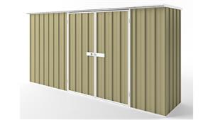 EasyShed D3808 Tall Flat Roof Garden Shed - Sandalwood