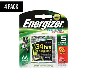 Energizer Recharge Extreme Rechargeable AA Battery 4-Pack