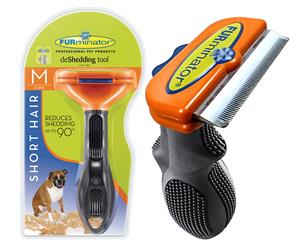 FURminator Deshedding Tool for Medium Dogs - Short Hair