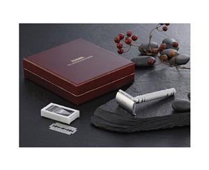 Feather As-D2 Stainless Steel Razor With Blades - Gift Boxed