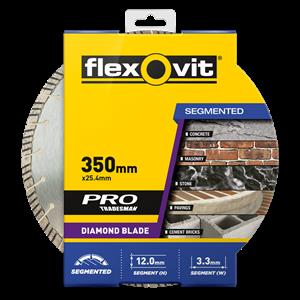 Flexovit 350 x 25mm Pro Segmented Diamond Blade