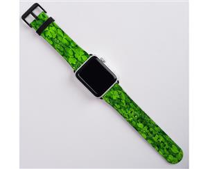 For Apple Watch Band (42mm) Series 1 2 3 & 4 Vegan Leather Strap iWatch Leaf