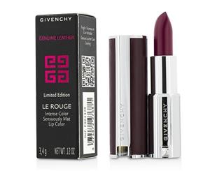 Givenchy Le Rouge Intense Color Sensuously Mat Lipstick - # 315 Framboise Velours (Genuine Leather Case) 3.4g/0.12oz