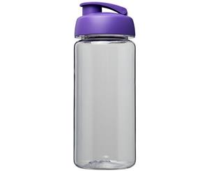 H2o Octave Tritan 600Ml Flip Lid Sport Bottle (Transparent/Purple) - PF2857